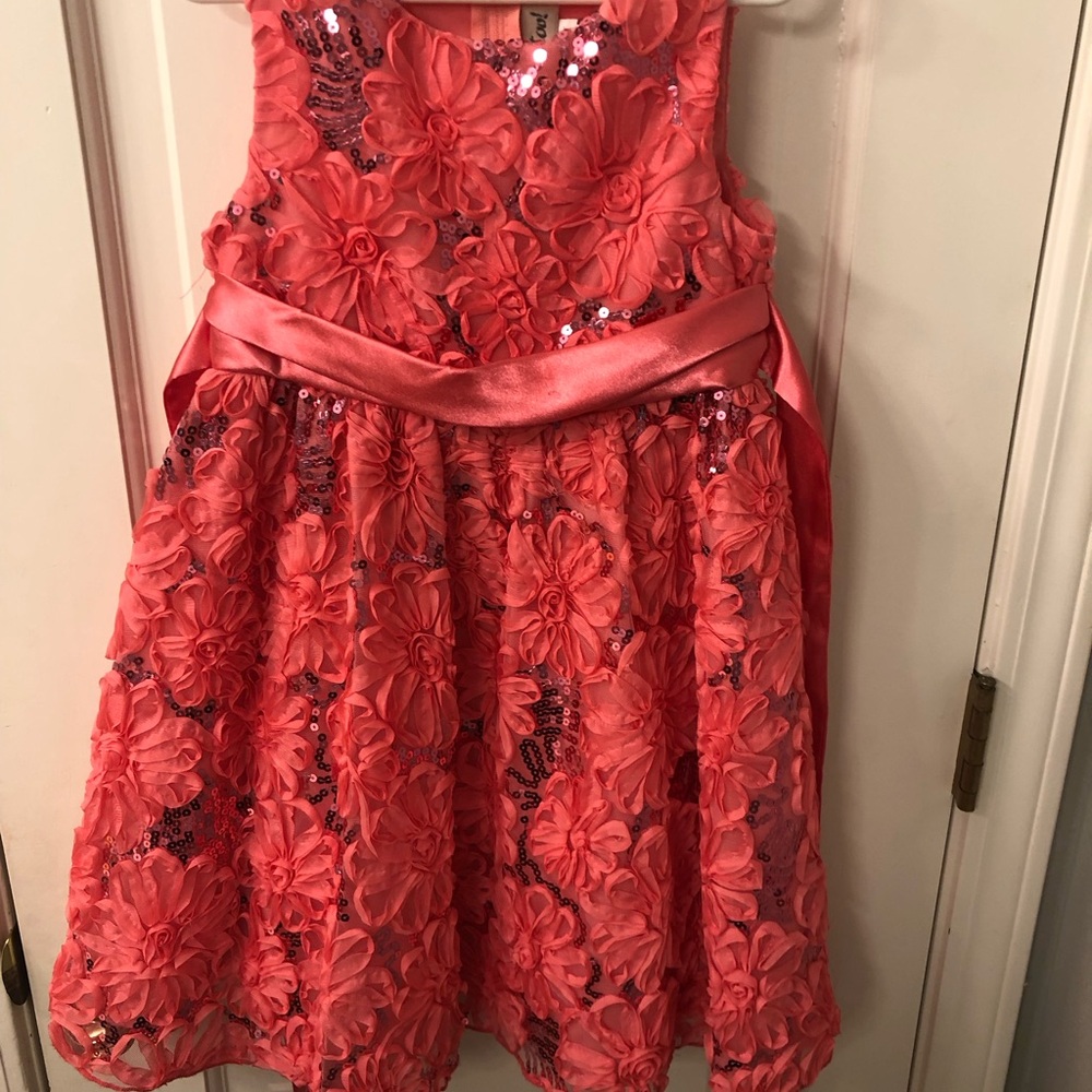 Floral Pink Kids Dress